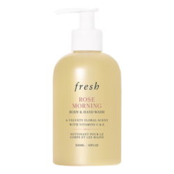 Rose Morning Body and Hand Wash on white background