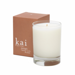Rose Skylight Candle on white background