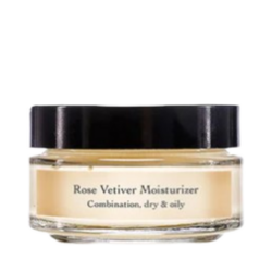 Rose Vetiver Moisturizer on white background