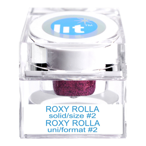 Lit Cosmetics Roxy Rolla Size #2 Glitter (Solid) on white background