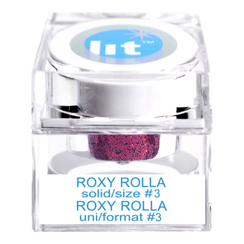 Lit Cosmetics Roxy Rolla Size #3 Glitter (Solid) on white background