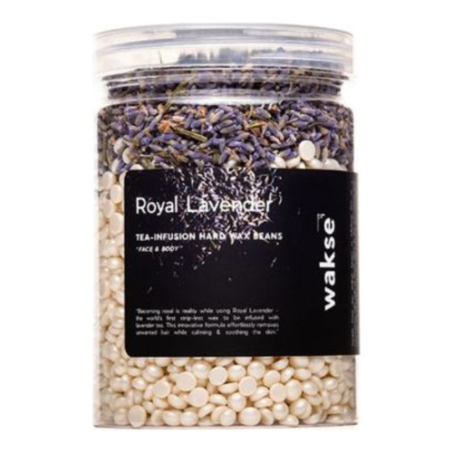 WAKSE  Mini Royal Lavender Hard Wax Beans on white background