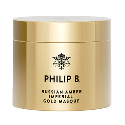 Russian Amber Imperial Gold Masque on white background