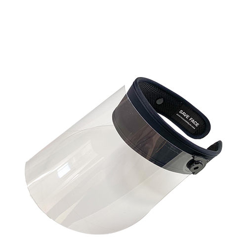 Save Face UV Shields SAVE FACE clear on white background