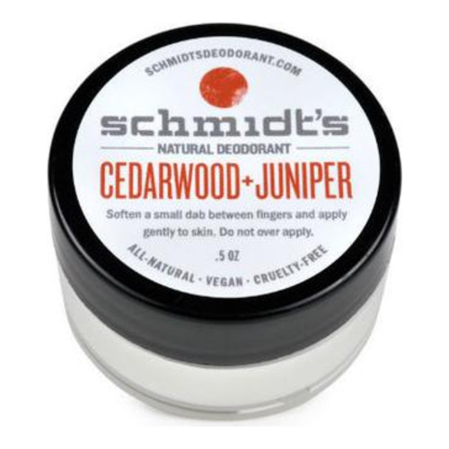 Schmidts Natural Deodorant Jar - Cedarwood + Juniper on white background