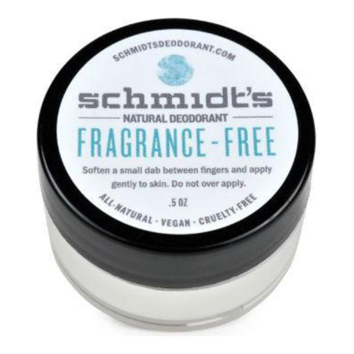 Schmidts Natural Deodorant Jar (Travel Size) - Fragrance Free, 14.2g/0.5 oz