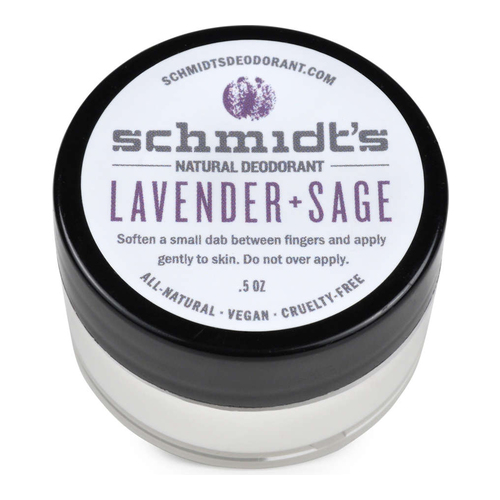 Schmidts Natural Deodorant Jar (Travel Size) - Lavender + Sage, 14.2g/0.5 oz