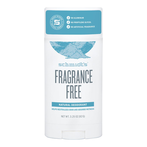 Schmidts Natural Deodorant Stick - Fragrance - Free, 92g/3.25 oz