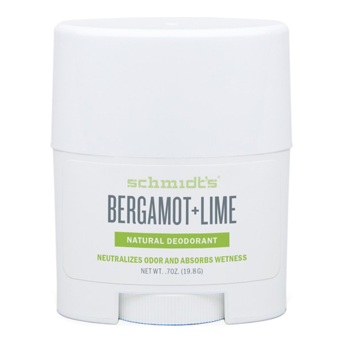Schmidts Natural Deodorant Stick - Bergamot + Lime on white background