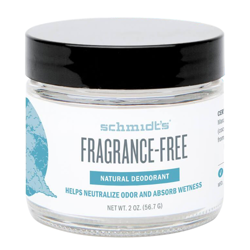 Schmidts Natural Deodorant Jar - Fragrance Free, 56.7g/2 oz