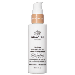 SPF 50 Tinted Mineral Drops - 03 Medium with Warm Undertones on white background