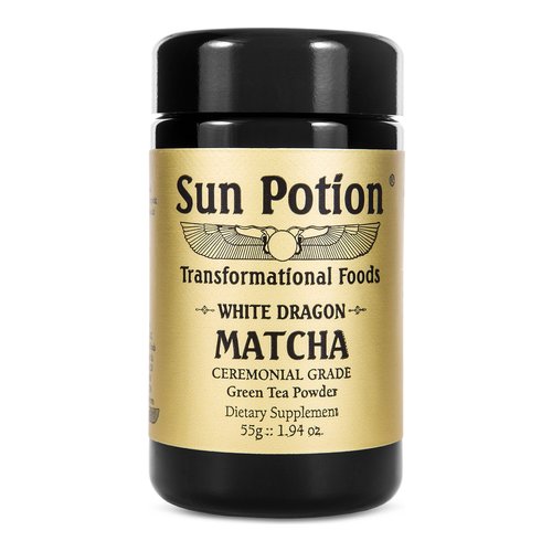 Sun Potion White Dragon Matcha on white background