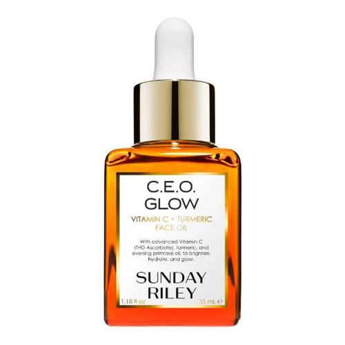 Sunday Riley C.E.O Glow Vitamin C + Turmeric Face Oil on white background