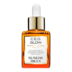 C.E.O Glow Vitamin C + Turmeric Face Oil on white background