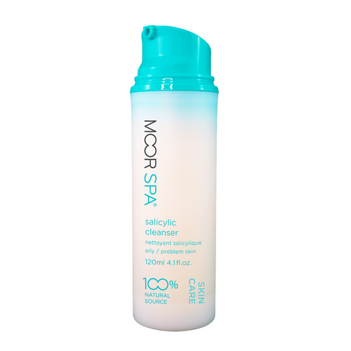 Moor Spa Salicylic Cleanser on white background