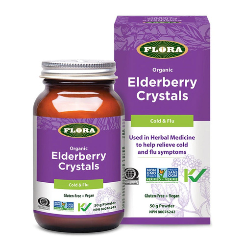 Flora Sambu Elderberry Crystals on white background