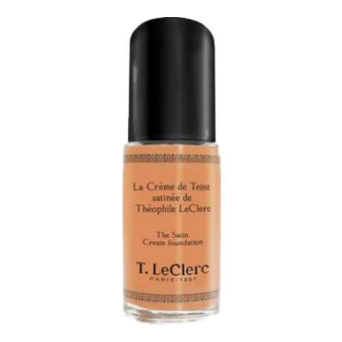 T LeClerc Satin Cream Foundation 01 - Ivoire Satine on white background