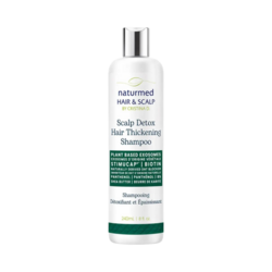Scalp Detox and Hair Thickening Shampoo on white background
