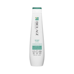 Scalp Sync Clarifying Shampoo on white background