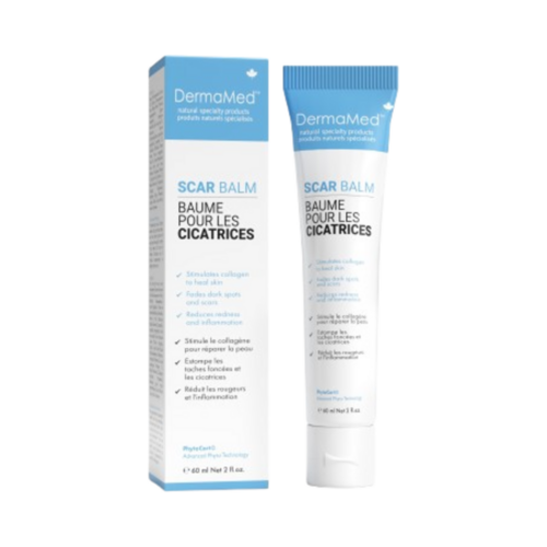 DermaMed Scar Balm, 60ml/2.03 fl oz DermaMed Scar Balm on white background