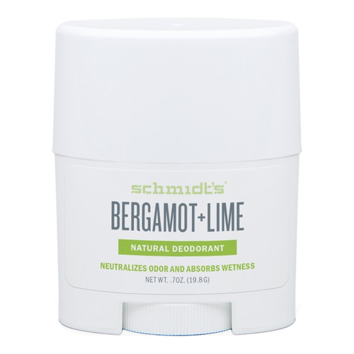 Naturally Yours Schmidts Natural Deodorant Stick (Travel Size) - Bergamot + Lime on white background