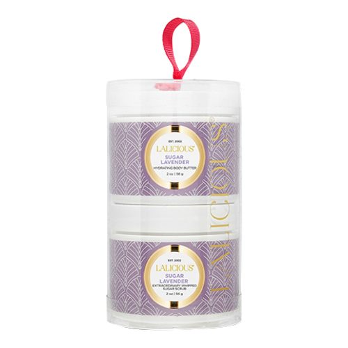 LaLicious Scrub and Butter Duo Sets - Sugar Lavender on white background
