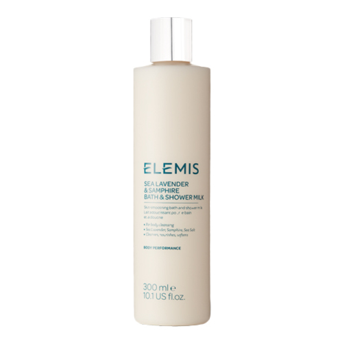 Elemis Sea Lavender and Samphire Bath and Shower Milk on white background