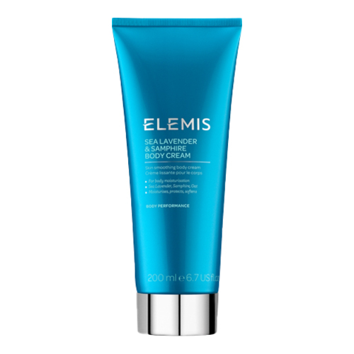 Elemis Sea Lavender and Samphire Body Cream on white background