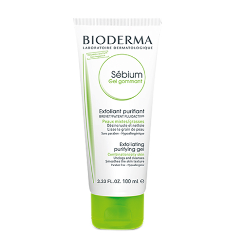 Bioderma Sebium Exfoliating Gel on white background