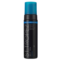 Self Tan Dark Bronzing Mousse on white background