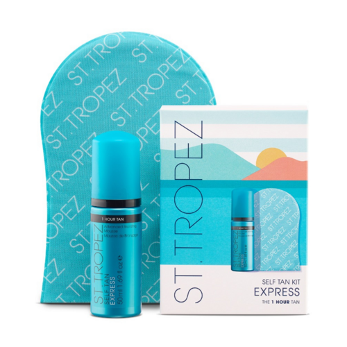 St Tropez Tan Self Tan Express Kit on white background