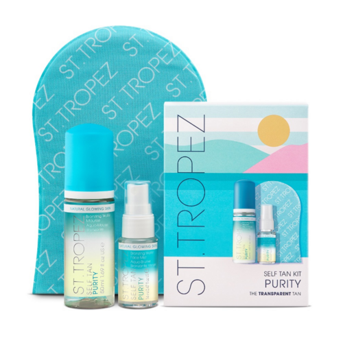 St Tropez Tan Self Tan Purity Kit on white background