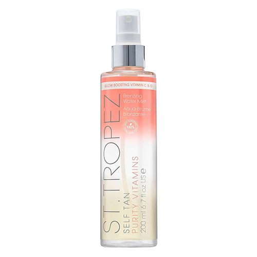 St Tropez Tan Self Tan Purity Vitamins Bronzing Water Body Mist on white background