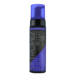 Self Tan Supreme Violet Bronzing Mousse on white background