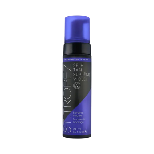 St Tropez Tan Self Tan Supreme Violet Mousse on white background