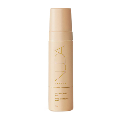 NUDA Self Tanning Mousses - Medium, 190ml/6.42 fl oz NUDA Self Tanning Mousses - Dark on white background