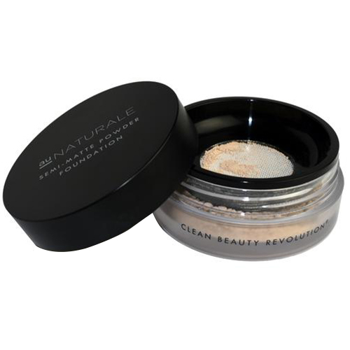 Au Naturale Cosmetics Semi-Matte Powder Foundation - Biscay on white background