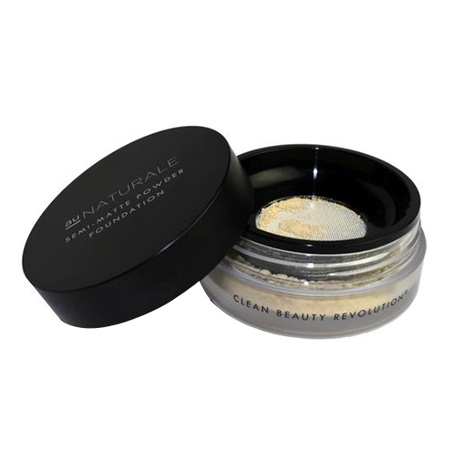 Au Naturale Cosmetics Semi-Matte Powder Foundation - Honey, 4g/0.1 oz