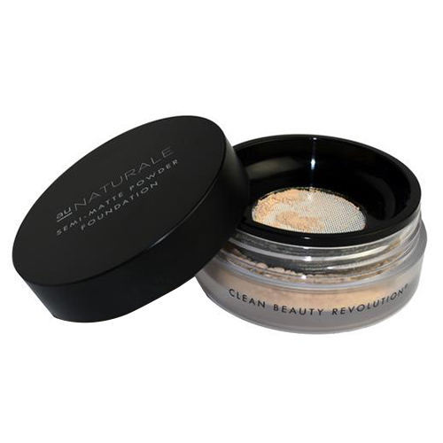 Au Naturale Cosmetics Semi-Matte Powder Foundation - Biscay on white background