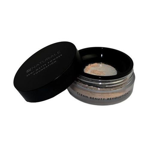 Au Naturale Cosmetics Semi-Matte Powder Foundation - Biscay on white background