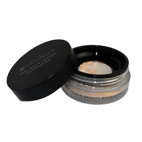 Au Naturale Cosmetics Semi-Matte Powder Foundation - Biscay on white background