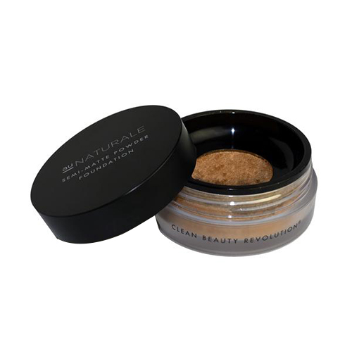 Au Naturale Cosmetics Semi-Matte Powder Foundation - Biscay on white background