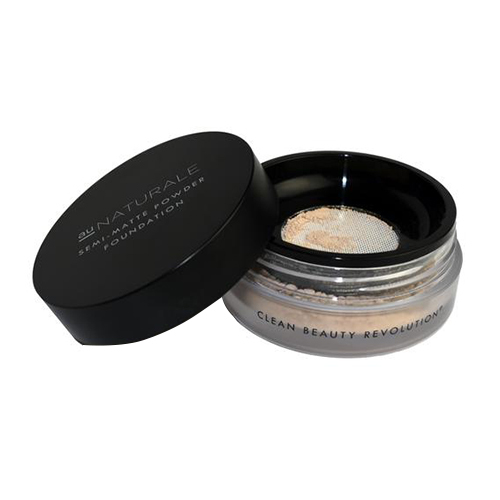 Au Naturale Cosmetics Semi-Matte Powder Foundation - Biscay on white background