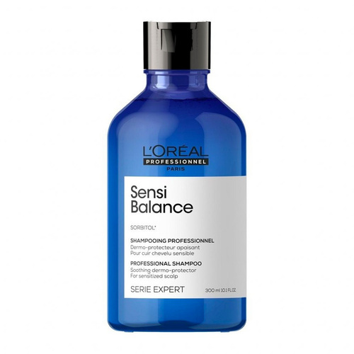 Loreal Professional Paris Sensi Balance Shampoo on white background