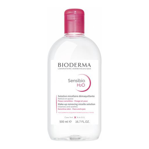 Bioderma Sensibio H2O on white background