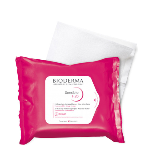 Bioderma Sensibio H2O Wipes, 25 wipes