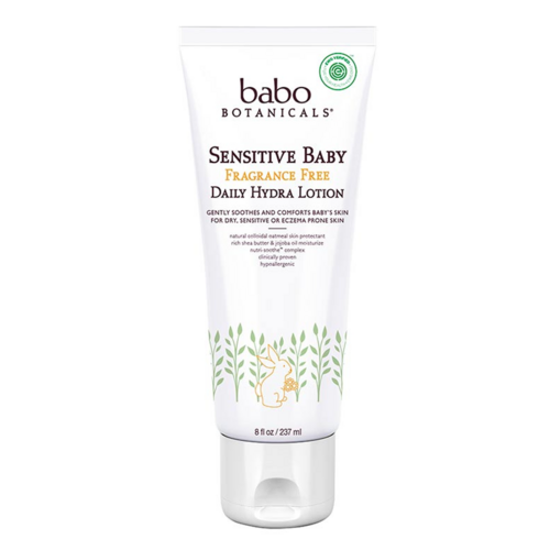 Babo Botanicals Sensitive Baby Fragrance Free Daily Hydra Lotion, 237ml/8.01 fl oz