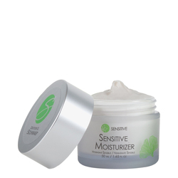 Sensitive Moisturizer on white background