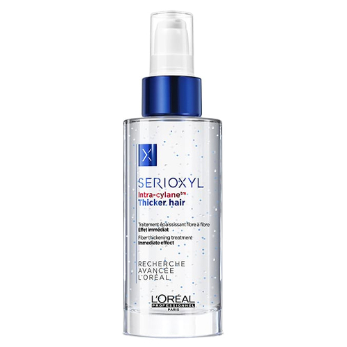 Loreal Professional Paris Serioxyl Thicker Hair Serum on white background