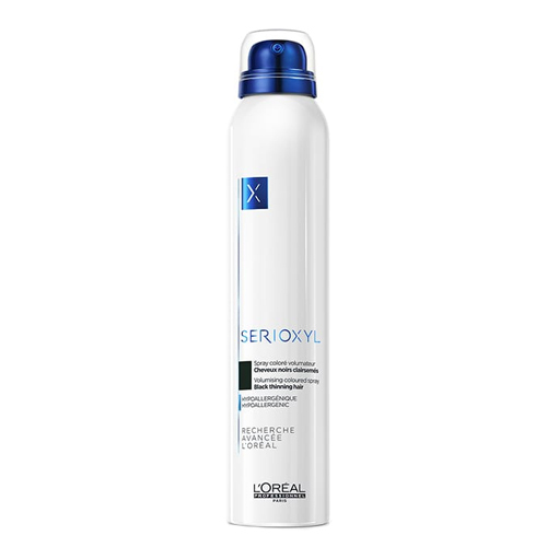Loreal Professional Paris Serioxyl Volumizing Colored Spray - Black on white background